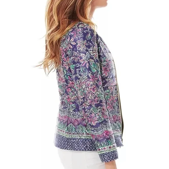 LILLY PULITZER Lilah Printed Reversible Jacket NWT - Picture 15 of 15